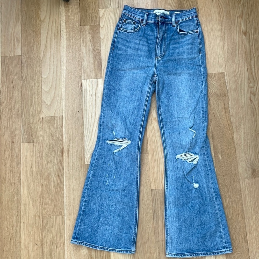 Denim Forum Twiggy High Rise Flare Jeans - Picture 2 of 5